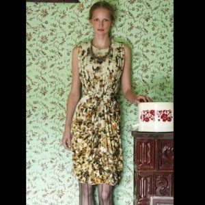 Mongrels in Common Blurred Calendula Velvet Dress